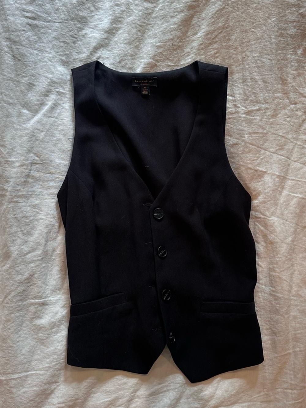 Current Air LA Black Tailored Vest Top